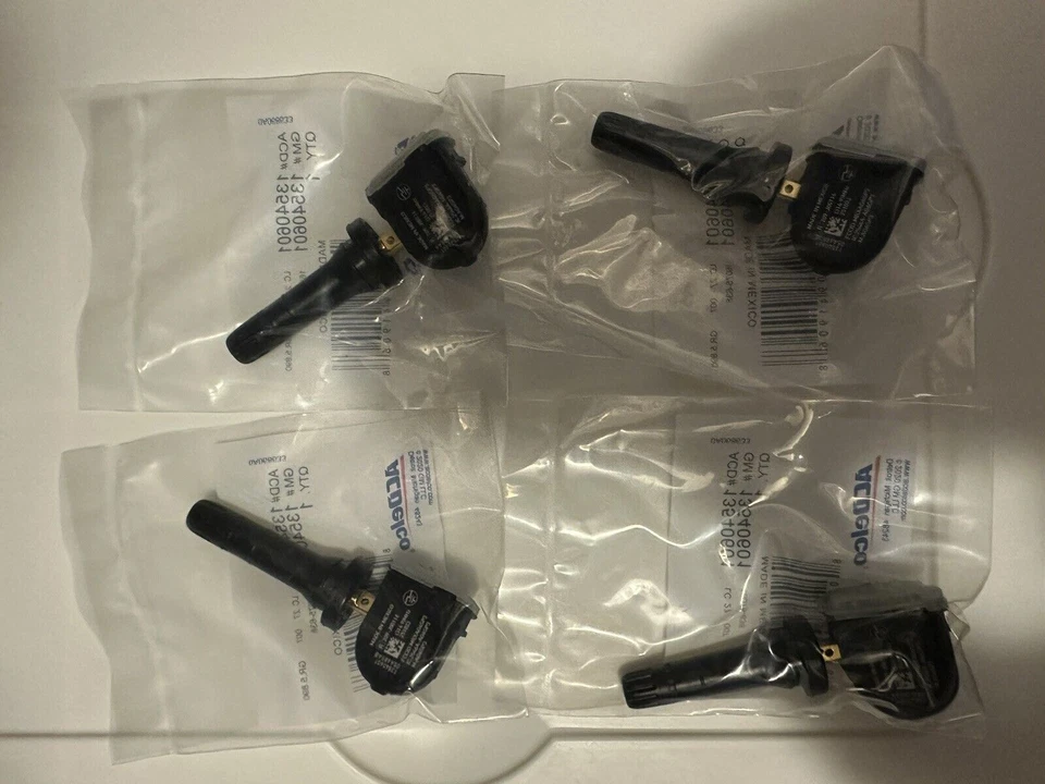 4 Pack- Genuine OEM GM TPMS Tire Pressure Sensor for GMC Trucks & Vans 13540601 - Imagem 2 de 2