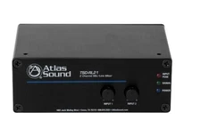ATLAS SOUND TSD-RL21 / TSDRL21 PREAMP 2-CHANNEL MIC/LINE MIXER (NEW)