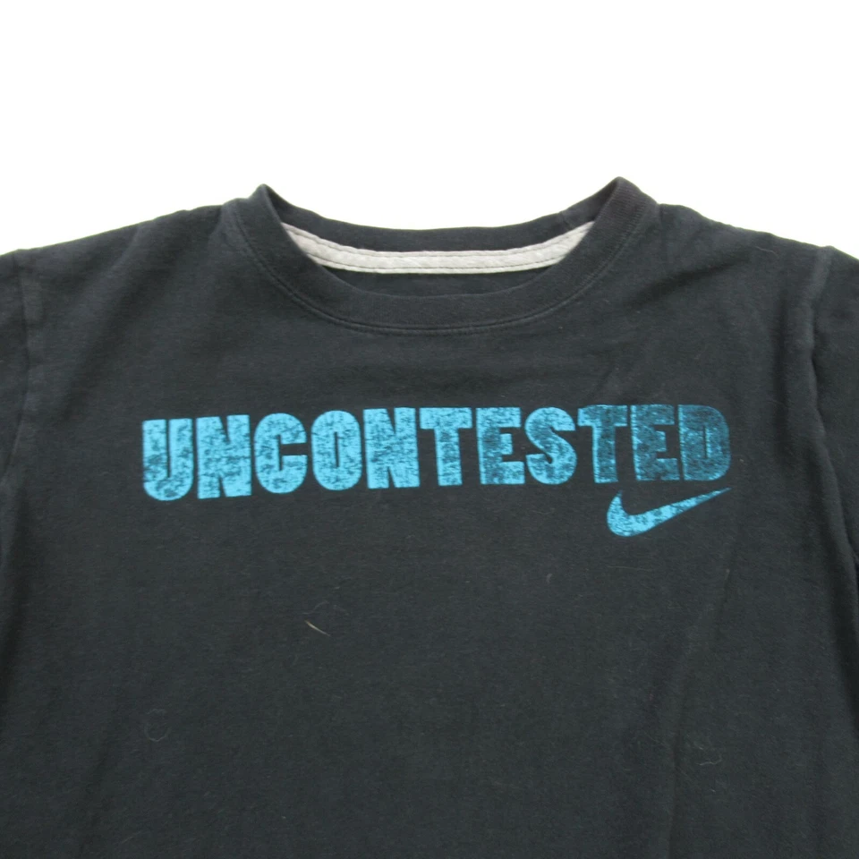Nike Shirt Boys Medium Short Sleeve Activewear Workout Uncontested Swoosh - Image 2 of 4