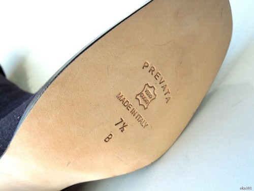 Nuevas $650 PREVATA negras elásticas cachemira BOTAS hechas en Italia 7.5 - Imagen 5 de 5