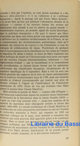 Jacobinisme et Révolution Claude Mazauric 1984 - Imagen 3 de 3