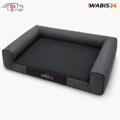 HobbyDog Hundebett Oxford Ökoleinen Hundesofa abnehmbar waschbar L-XXL 80-118cm