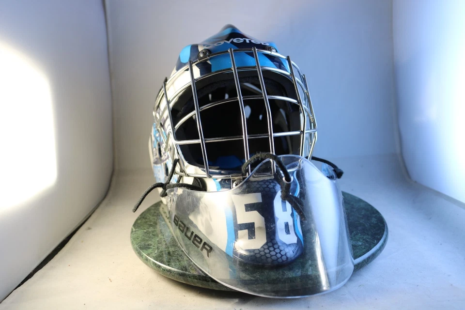 MASCARILLA DE PORTERO PERSONALIZADA BAUER NME7 SENIOR AJUSTE MEDIO 2 CODICIADA HECC/CSA Foto 3 de 4