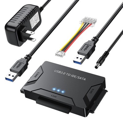 Hard Drive Reader USB 3.0 & Type C to SATA IDE Adapter, Universal 2.5''/3.5'' H...