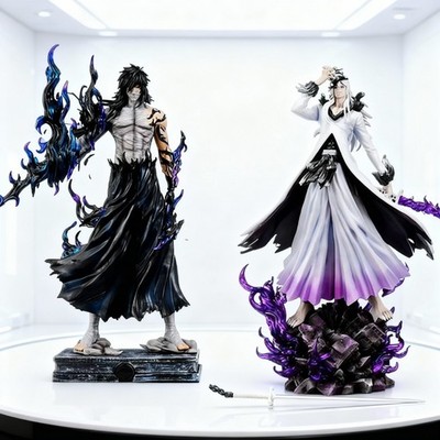 Bleach Ichigo Figure Two Forms Anime Statue Model Toy Collection Gift 28cm