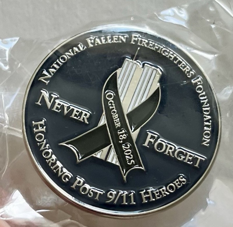 2! National Fallen Firefighters Foundation Pins - 9/11 Heroes