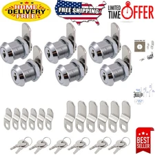 Waterproof 5/8 Inch Cylinder Cam Locks - Fits 1/2" Panels for Ultimate Security