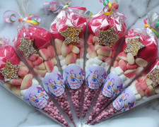 Personalised K-pop Pre-Filled Sweet cone Party Bags Birthday Favours