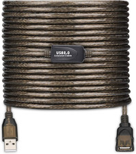 USB 2.0 Type a Male to a Female Active Repeater Extension Cable 50Ft, High Speed