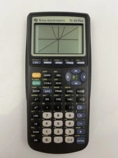 Texas Instruments T1-83 Plus Graphing Calculator & Cover - Tested and Working