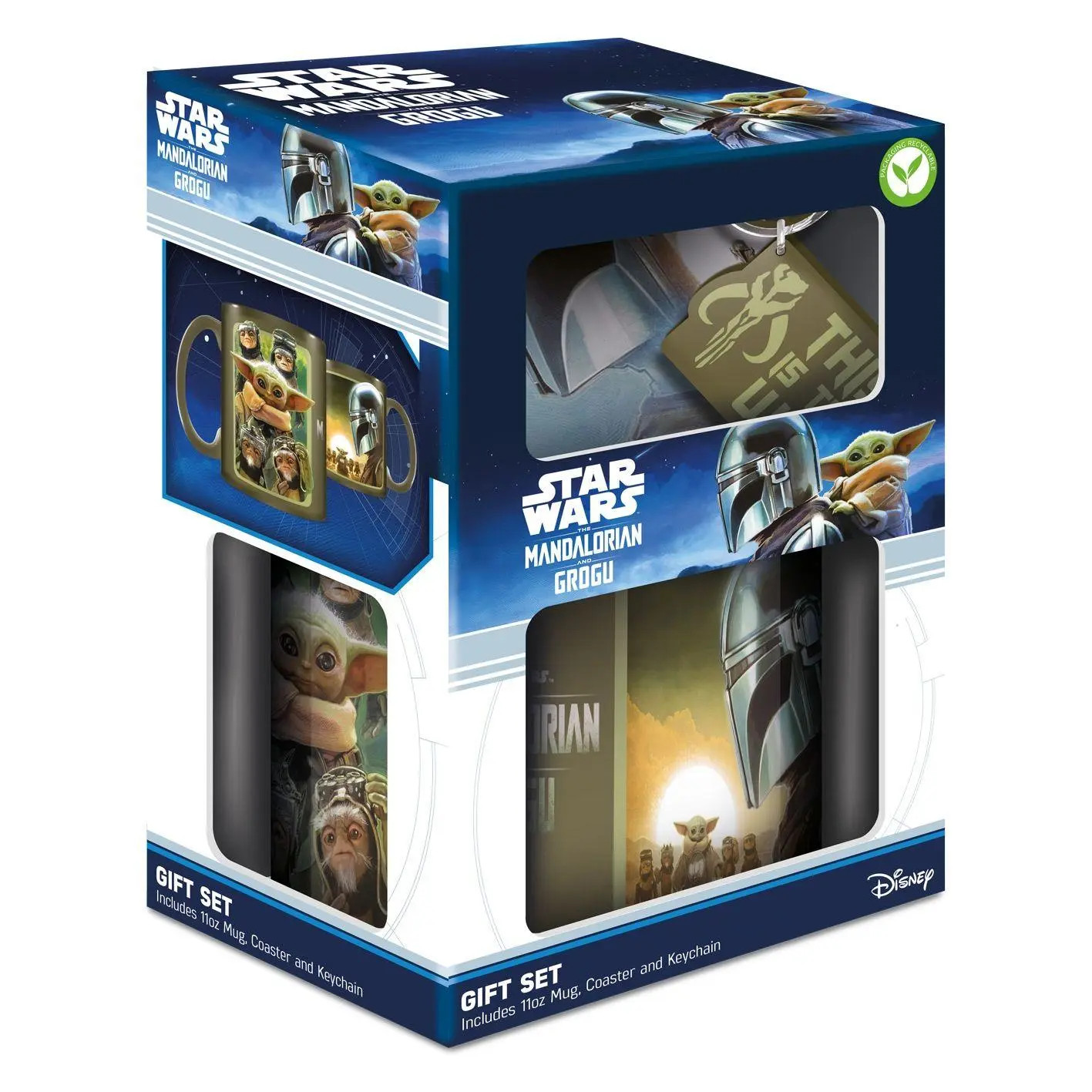 Pyramid Europe Gmbh The Mandalorian And Grogu (Bounty Hunters) Mug Coaster Keychain Gift Set - Bild 2