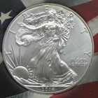 American Silver Eagle 2014 SILVER DOLLAR COIN w/case Mint condition HE Harris
