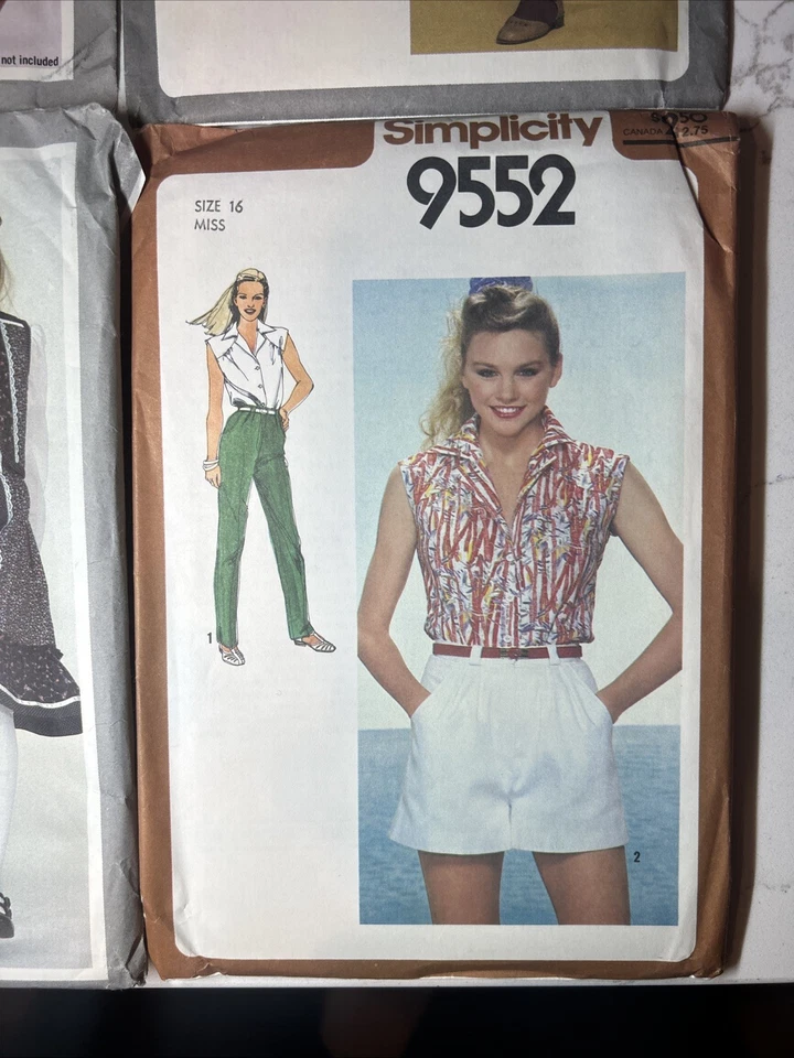 Women’s Vintage Simplicity Sewing Patterns (4) New  9978 9736 5162 and 9552 - Image 3 of 4