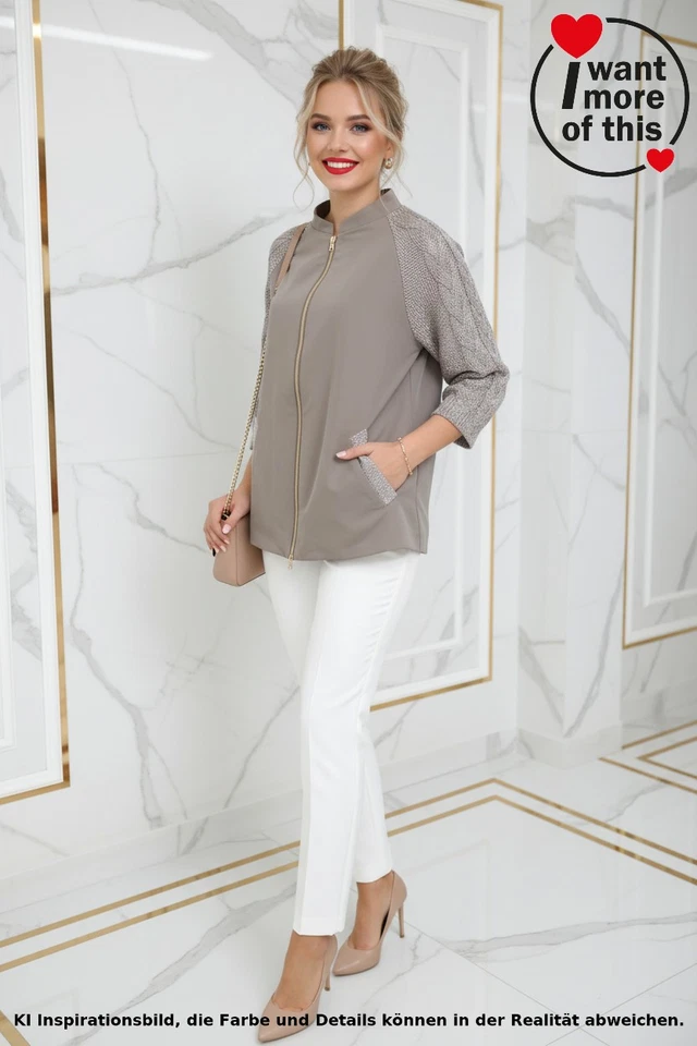 Herno · Damen Blazer Blouson · Jacke Jacket · IT 44 DE 38 · Designer Stück Zopf - Bild 1 von 4
