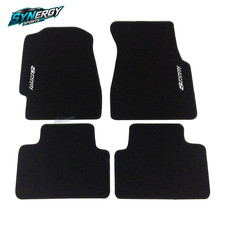 Fits 92-95 Honda Civic Black Nylon Floor Mats Carpet Anti Slip W Emblem Fits 92-95 Honda Civic Black Nylon Floor Mats Carpet Anti Slip W Emblem