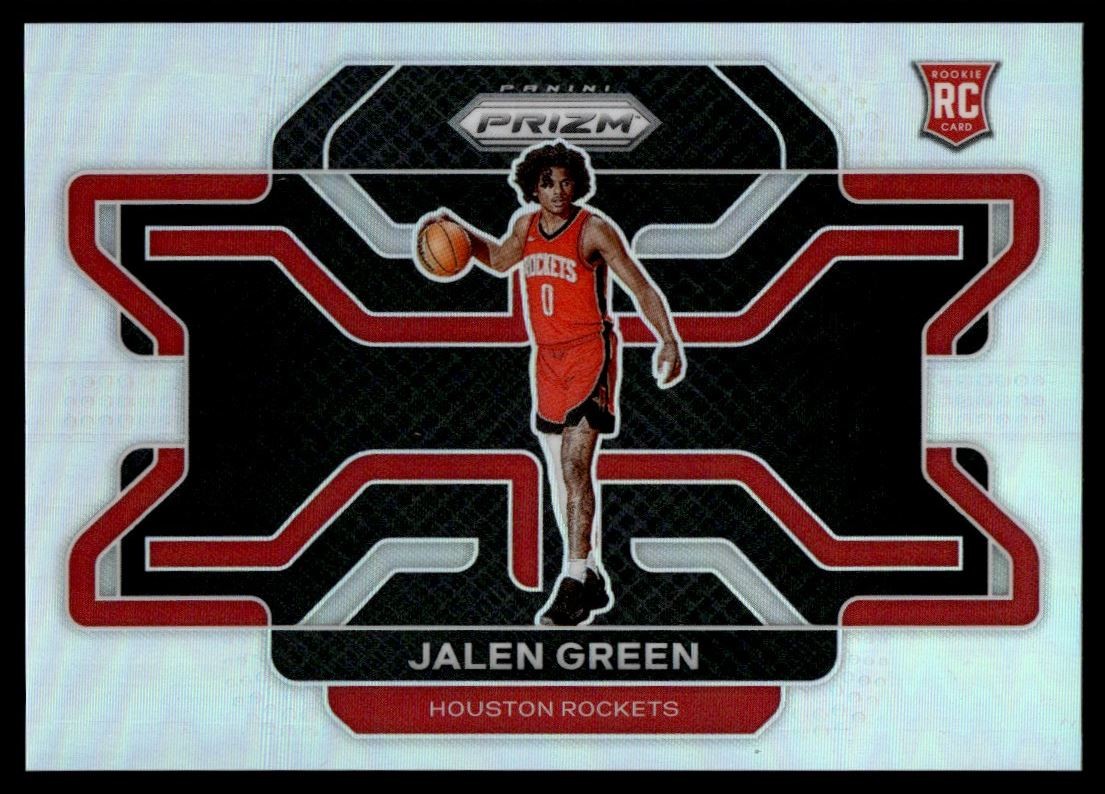 2021-22 Panini Prizm SILVER Variation Jalen Green Rookie Rockets #306 B C14