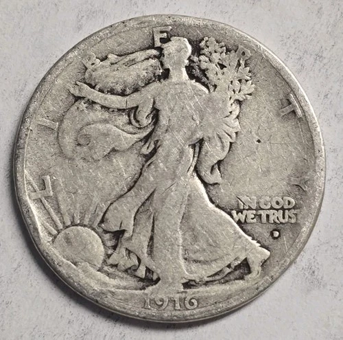 1916-D Walking Liberty Half Dollar Good