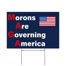 Vrogadso Anti Trump Yard Signs 12 inches by 18 inches, Red, White, Blue