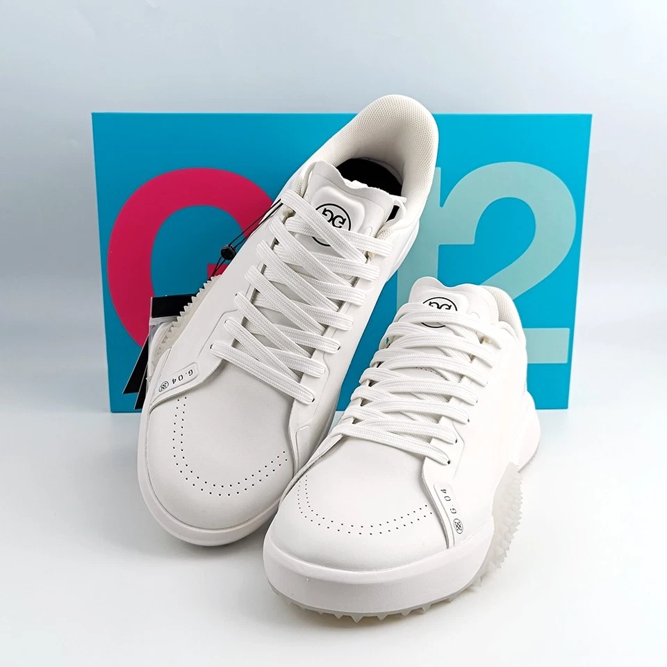 Zapatos de golf G/Fore para hombre G.112 nieve/nimbus impermeables de cuero PU zapatillas EE. UU. 10-12 Foto 2 de 4