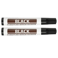 2Pcs Furniture Markers Touch Up, Furniture Repair Kit, Black