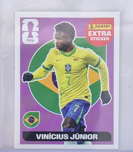 2026 FIFA WC USA 2026 Panini #07 VINICIUS JUNIOR Brazil STICKER EXTRA ...