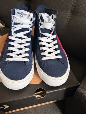 Creative Recreation Blue/Red/White Colorblock Lace-Up Mid Top Sneaker - Men s