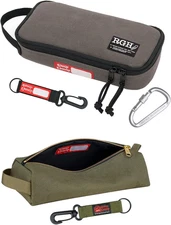 Rough Enough Small Tool Bag Pouch Case Box with Zipper Handle Canvas