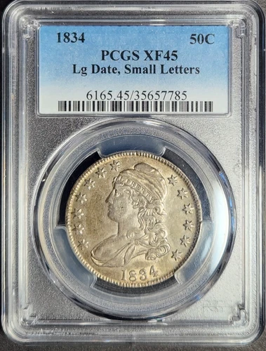 1834 Capped Bust Half Dollar — photo from the most recent tracked eBay sale