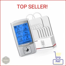 TENKER TENS Unit Muscle Stimulator, 24 Modes EMS Machine for Pain Relief Therapy