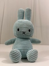 Miffy Nijntje Corduroy D2703B Light Blue Dutch Design Bon Ton 9" Plush Toy Doll