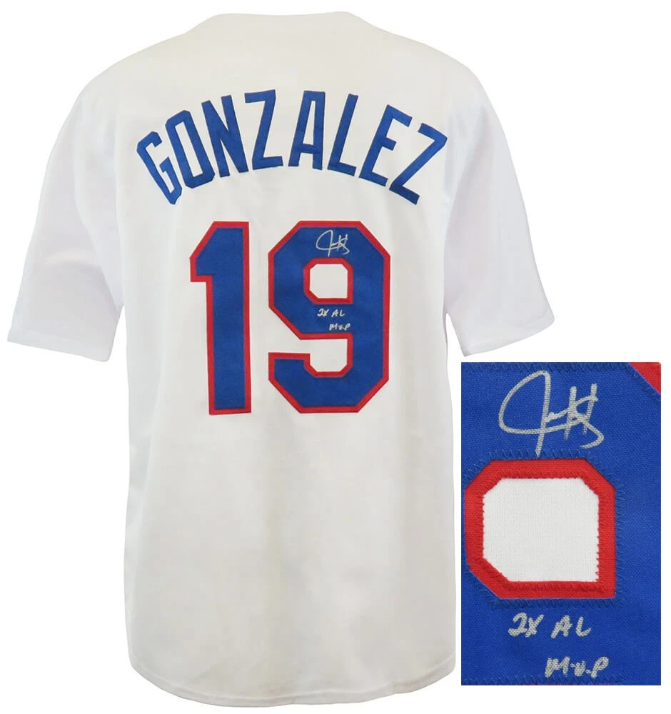 Juan Gonzalez(ホアン・ゴンザレス)　サイン入り　ユニフォーム Texas Rangers Juan Gonzalez MLB Original Autographed Jerseys for