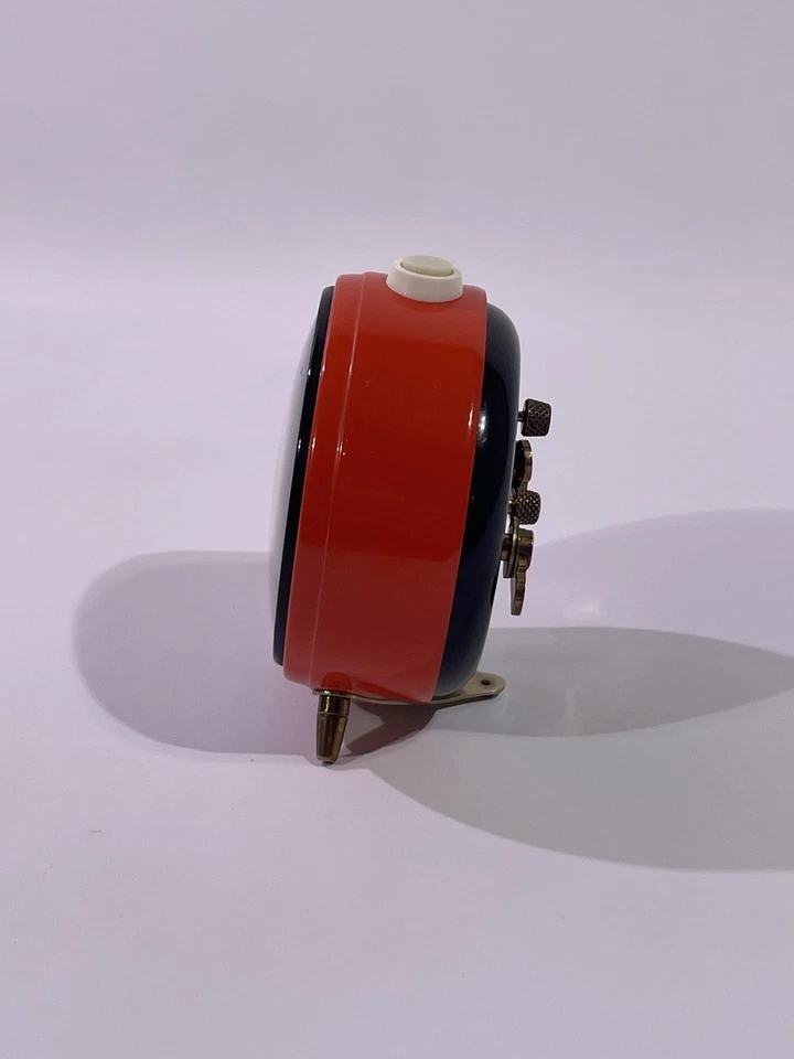 Peter Perfekt Silent Trio Wecker Rot Mechanisch Vintage Retro Uhr Vitage Rarität - Bild 4 von 4