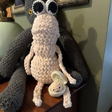 Funny Marcus The Worm Plush, Meme Gift, Gag Gift For Friends Crochet 15 Inches
