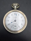 ​Antique 1908 Waltham 17 Jewel Pocket Watch - Running Open Face Silverine Case