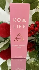 Koa Life Copper Peptide Toner 1.7 oz New Hydrating Blemish Control Authentic