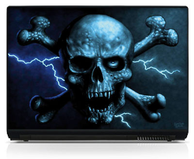 Autocollant PC Portable Crâne (Skull) Réf 064 - Neuf - Fabriqué En France