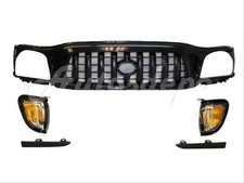 Fits Toyota Tacoma 2001-2004 Grille Black Lower Filler Park Light 5pcs