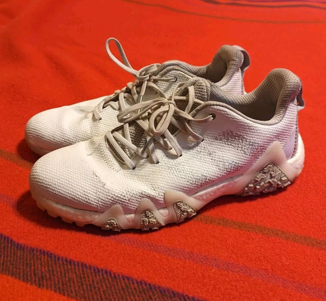 Adidas CodeChaos 22 White And Gray- Spikeless golf shoes Mens Size 11.5  Sneaker