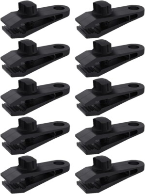 6/10 Pcs Heavy Duty Tarp Clips Shark Tent Fasteners Clips Holder for Car Covers