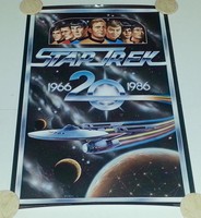 Star Trek 20th Anniversary Promo Litho Poster By Bl Gibson 1986 Star Trek 20th Anniversary Promo Litho Poster By Bl Gibson 1986