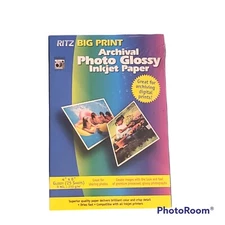 Inkjet Photo Printer Paper 4X6" Glossy Ritz 25 Sheets New In Package