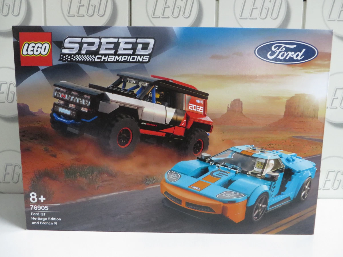 LEGO Ford GT Heritage Edition und Bronco R 76905 Speed Champions 