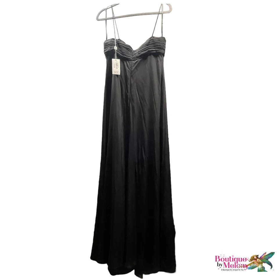 Nuevo Vestido Formal Giorgio Armani Collezioni Negro Seda Mujer Talla 10 Foto 3 de 4
