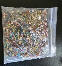 Bulk Mix 19 Bags Beads for Jewelry Making Multi Materials And Shapes New 2 Lbs+