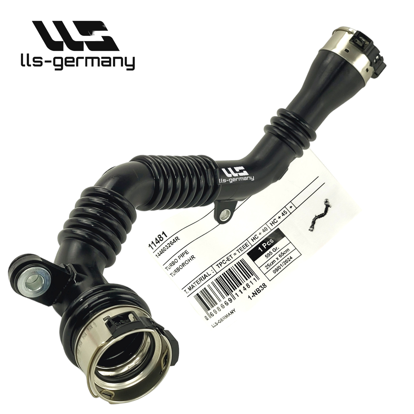 Turbo Hose Intercooler Hose for RENAULT MEGANE CC 1.6 dCi 130 HP 144603264R