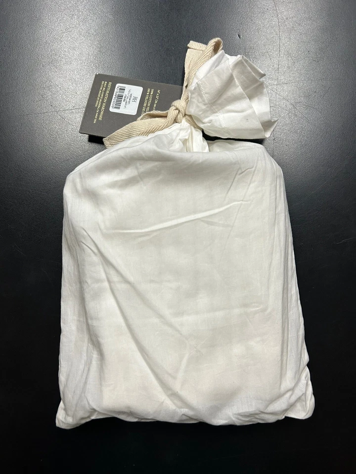 Restoration Hardware Tate Velvet Channel Lumbar Size Sham Quilted Natural Ivory - Image 3 of 4