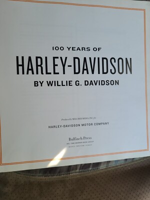 Hardcover Book ”100 Years of Harley Davidson” By Willie Davidson
