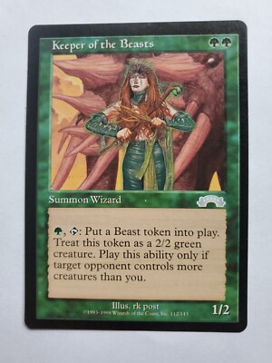 MTG Magic The Gathering Card Keeper of the Beasts Summon Wizard