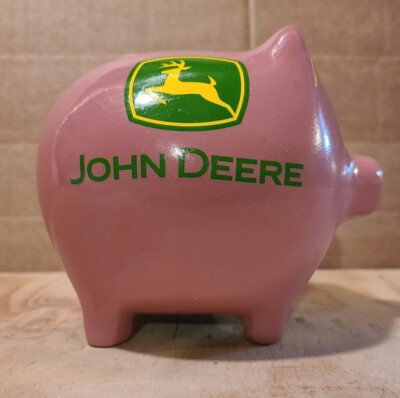 Pink John Deere  Piggy Bank