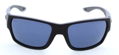 Costa Del Mar Men's Tailfin Rectangle Sunglasses Matte Black/Gray 580P